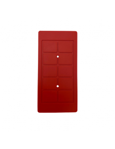Red Silicone Mat For Heater 7 "(17.5cmx10.5cm) 2