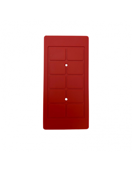 Red Silicone Mat For Heater 7 "(17.5cmx10.5cm)