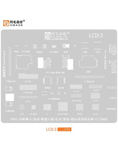 Sieve For BGA LCD Touch Controller Chips iPhone 6S-15 LCD3 V3.0