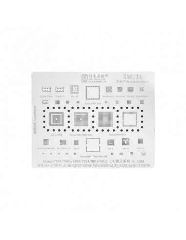 Sieve for BGA Amaoe Samsung A10-A70 Sam:14