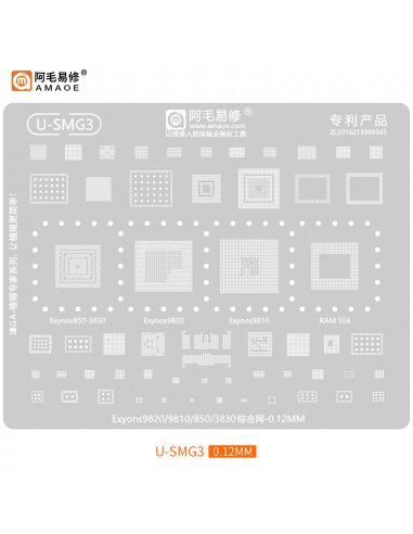 Sito Amaoe U-SMG3 – Szablon BGA 0.12...