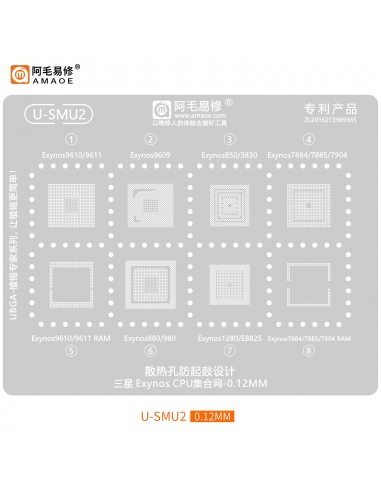Sito Amaoe U-SMU2 – Sitko BGA 0.12 mm...