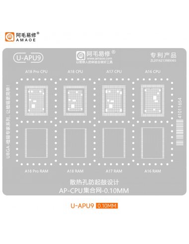 Amaoe BGA Stencil U-APU9 0.10MM – For...