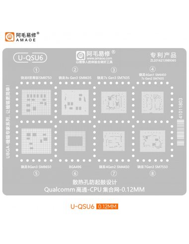 Amaoe U-QSU6 0.12MM BGA Reballing...